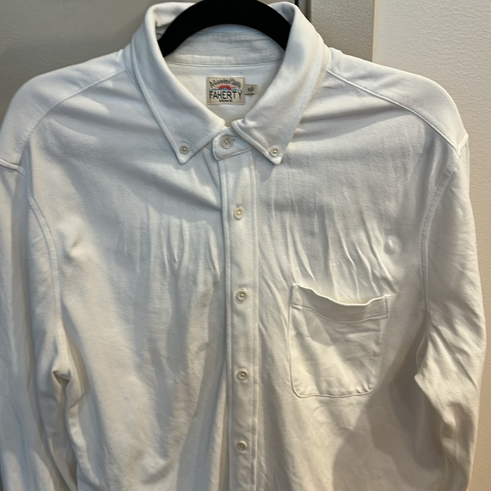 Faherty Sunwashed Knit Shirt (Single Pocket) - Picture 4 of 4